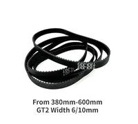 Zkenshan-3D Printer Timing Belt 3D Printer Parts GT2 6mm/10mm Closed Loop Rubber Timing Belt From 380mm-600mm Width 6mm/10mm 2GT Synchronous Belt, 1PCS, Synchronous Belts(2GT-586mm,Width 6mm)