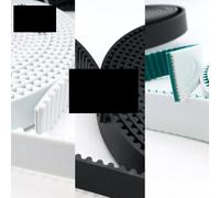 Zkenshan-3D Printer Timing Belt HTD14M Open Timing Belt PU Polyurethane Steel Core HTD 14M Open Belt Width 20mm 30mm 40mm 50mm 60mm 14M Belt HTD14M Timing Belt, Synchronous Belts(2Meter,Width 65mm)