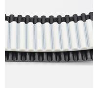 Zkenshan-3D Printer Timing Belt PU Arc HTD 14M Open Timing Belt Width 25/30/40/50/55/85/100mm Polyurethane Steel 14M-50mm HTD14M Synchronous Belt Pulley, Synchronous Belts(5Meters,85mm Color white)