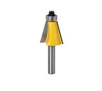 Zkenyao-Router Bit 8MM Shank Chamfer Router Bit, 15 22.5 30 Degree Milling Cutter For Wood Machine, 1pc, Use Safety Reliable (Cutting Edge Length : 15Degree)