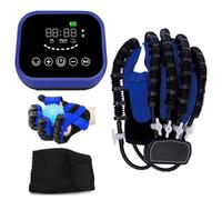 ZKES Finger and Hand Function Rehabilitation Trainer Robots Rehab Gloves Recovery Exercise Gifts Equipment for Dementia Arthritis Stroke Hemiplegia Patient (Right Hand, Large)