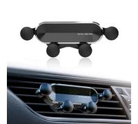 ZKFAR 1 PC 360 Degrees Adjustable Car Mobile Phone Holder, Automotive Air Vent Phone Holder, Gravity Mechanical Car Cell Phone Mount, Car Air Outlet Decor, Universal for Most Cars, Trucks (Black)