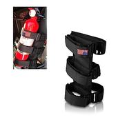 ZKFAR Pack-1 Fire-extinguisher Holder Adjustable Roll Bar, American Flag Pattern, Jeep Wrangler Roll Bar Fire Extinguisher Strap, Universal for Jeep Wrangler 1965-2022 JK JKU TJ CJ Gladiator (Black)