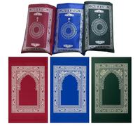 ZKFSIE 3 Pcs Portable Prayer Mat, Travel Prayer Mat Foldable 11x15cm Pocket Size, Islamic Gift for Kids & Adults, Lightweight Prayer Rug for Muslim Travellers