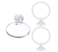 ZKFSIE Betta Fish Accessories, Three Piece Enrichment Set with Training Rings and Floating Mirror, for Behavioural Stimulation and Aquarium Enhancement, Suitable for Betta Fish Tanks.