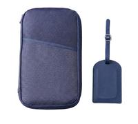ZKFSIE Passport Holder Travel Wallet, Travel Document Organizer with RFID Protection, Large Capacity Passport Holder for Secure Document Storage During Business Trips and Family Vacations