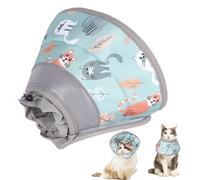 ZKFSIE Soft Cat Cone Collar - Recovery Collar for Cats to Stop Licking, Post-Surgery Protection, Skin Care, and Behavior Correction for Kittens Small Dogs Cats Small Pets (Green, S)
