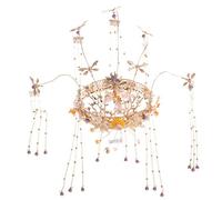 ZKHD Chinese Traditional Phoenix Coronet Tiara,Chinese Bride Long Tassel Crown Wedding Tiara,Retro Style Hair Pins Made of Quality Alloy,A Great Accessory for Women
