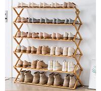 ZKHD Household Multi-Layer Simple Shoe Rack, Storage Rack at The Door, Dormitory Free Installation of Foldable Shoe Cabinet,Six Floors,100cm