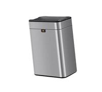 Zkhxhtg 15L Smartly Sensored Stainless Steel Trash Can with 1200mAh Battery Large Capacity Quiet Operating Bin for Modern Homes Kitchens and Offices