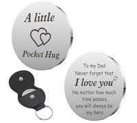 ZKIUOA Dad Gifts from Daughter Son Pocket Hug for Dad