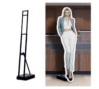 zklaseot Adjustable Height/Angle Sign Stand for Display, with Upgraded Water-filled Base, Pedestal Floor Signage Stand Holder for Outdoor or Indoor Advertising