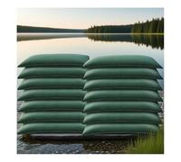 zklaseot Barrier Flood, Automatic Water Absorption Sandbags, Flood Barriers, Water Activated Flood Sandbags, 10 Pack, Green(25x50cm)