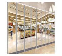 zklaseot PVC Strip Door Curtain, Clear Plastic Gate Curtain, Warm Garage Space Divider Strip, Automatic Closing Magnetic Door Screen for Home, Mall(40x200cm)