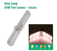 ZKLGS Grow Light, 24W/36W/48W LED Grow Light E27 Foldable Phyto Lamp Full Spectrum Bulb for Indoor Plants Bloom Flowering Grow Lamp Garden(Only Lamp-120led)