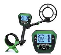 ZKLGS Metal Detector for Adults, Metal Detector Higher Accuracy Metal Detector LCD Display Adjustable Stem 4 Modes 10'' Search Coil Detector For Gold Silver Coin