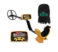 ZKLGS Metal Detector for Adults, Underground Gold And Silver Metal Detector MD-6350 Locator Jewelry Custom Relics Coin Pinpointer Waterproof Searching(MD6350 Yellow)