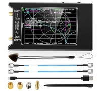 ZKLGS Network Analyzer, VNA 50kHz-6.3GHz Vector Network Antenna Analyzer 4" Measure S Parameters HF VHF UHF SWR Phase Delay Smith Chart