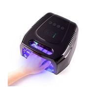 ZKLGS UV Nail Lamp, LED UV Nail Lamp 96W Rechargeable Nail Lamp Wireless Gel Polish Dryer Manicure Machine UV Light For Nails Cordless Nail UV LED Lamp for Home and Salon(Normal black)
