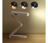 ZKLiLi Foldable Book Reading Light with Clip,USB Rechargeable Book Reading Light, Eye Care Clip on Booklight for Reading in Bed, Portable 3 Lighting Modes and Brightness Adjustable for Reading Lovers