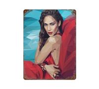 ZKMBMU Singer Jennifer Lopez Poster1Wall Decor Art Metal Tin Poster Modern Bar Decorations40x30cm