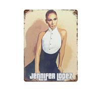 ZKMBMU Singer Jennifer Lopez Poster5Wall Decor Art Metal Tin Poster Modern Bar Decorations40x30cm