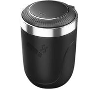 ZKNing Car Ashtray for Audi A7 2011-2015 with Lid Detachable Easy Clean Self Extinguishing Ash Tray Smokeless Portable Sealed Flame Retardant High Temperature Resistant,Black