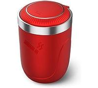 ZKNing Car Ashtray for Mitsubishi Eclipse Cross 2025-2021, with Lid Detachable Easy Clean Self Extinguishing Ash Tray Smokeless Portable Sealed Flame Retardant High Temperature Resistant,Red