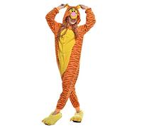 ZKomoL Adult Onesie Unisex Party Pajamas for Women Cosplay Sleepwear Gifts Costume Christmas, 3D tiger., L