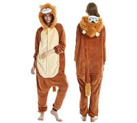 ZKomoL Adult Onesie Unisex Party Pajamas for Women Cosplay Sleepwear Gifts Costume Christmas, Lion King, M