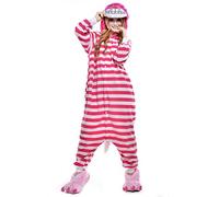 ZKomoL - Animal Kigurumi Onesie, Unisex, Ideal as Costume for Parties and Cosplay, for Adults, Cheshire Cat, M