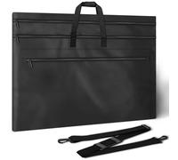 ZKOO Light Weight Art Portfolio Bag, 36 x 48 Extra Large Art Portfolio Case with Detachable Shoulder Strap, Carrying Storage Case for Artwork, Canvas, Poster, Sketching, and Drawing (Black)