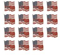 ZKRYHB 15PCS 250th Anniversary USA Pins 4th of July Independence Day Patriotic America Flag Lapel Enamel Buttons Jewelry Accessories Bulk