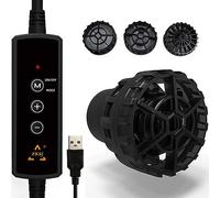 ZKSJ Mini Aquarium Pump Wave Maker for Aquarium USB Power Connector 530GPH (2000L/H) Circulation Water Pump 5W DC 5V with Magnetic DC Powerhead for Tanks Up to 14 Inches and 5 10 20 Gallons Fish Tank