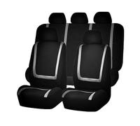ZKSJFU Car Cover Seat for BMW X4 X4M F26 G02 X7 G07 20i 20d 30i 30d M40i M40d X4M, Elasticated Hems Seat Protectors Easy Clean Cloth Full Surround Cushion Front Rear Seat Protectors,A-Black