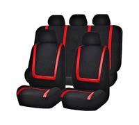 ZKSJFU Car Cover Seat for Smart #5 2025+, Elasticated Hems Seat Protectors Easy Clean Cloth Full Surround Cushion Front Rear Seat Protectors,B-Red