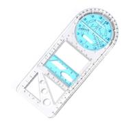 ZKSXOA 1pcs Multifunctional Geometric Ruler, Multi-Function Drawing Ruler, Elementary School Common Graphics Geometric Drawing Template Measuring Tool for School Supplies