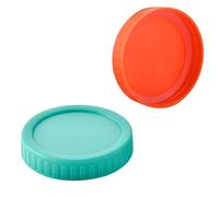 ZKSXOA 2 PCS Beverage Can Sealer Cap Silicone Soda Saver Can Lids Soda Drink Cover Tops Sealer Cap Spill Saver for The Beach Camping, for 9cm Yogurt, Cream Pots