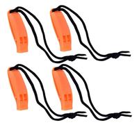 ZKSXOA 4 pcs Whistles with Reflective Lanyard Emergency Whistle, Safety Whistle Survival, Super Loud Orange Emergency Survival Whistle for Outdoors, Mountaineering, Boating And Signalling
