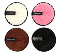 ZKSXOA Makeup Remover Pads, 4 Pack Reusable Make Up Pads Large Double-Sided Face Pads, Washable Facial Cleansing Cotton Pads, Microfibre Face Cleansing Cloths for Face & Eyes, Suits All Skin Types