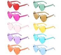 ZKSXOA Party Glasses 10 Pack, Multipack Eyewear for Party Fancy Dress Costume, Funky Sunglasses, Festival Glasses for Men Women Boys Girls Adults & Kids