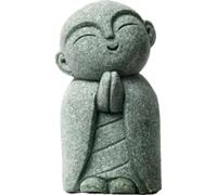 ZKSYLSM Buddha Stone Tiny Buddha Figurines | Feng Shui Decor | Japanese Garden Statue | Small Buddha for Wealth, Good Luck & Peace | Home Office Car Decoration (Jizo Monk)