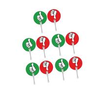 Zktfyshk 10 Pcs Thumb Up Thumb Down Classroom Voting Paddle Yes Not Paddles Classroom Supplies True False Paddle Auction Paddle