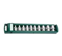 Zktfyshk 10pcs Drives Socket Set 1/4" 3/8" 1/2Inch Hexagonal Socket Steel Wrench Head Short Long Ratchets Spanner