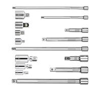 Zktfyshk 15pcs 1/2inch 3/8inch 1/4inch Extension Rod Set Steel Impacts Socket Extender Simple to Operate for Socket