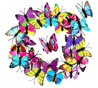 Zktfyshk 24Pcs Realistic Butterfly Hair Clip with Assorted Color Strong Grip Barrettes for Women Girls Daily and Formal Event