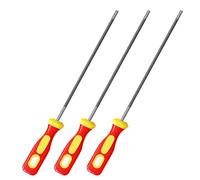 Zktfyshk 3pcs Chainsaw File for Sharpening Chainsaw File High Carbon Steel Chainsaw Chain File 4/4.8/5.5mm Chainsaw