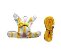 Zktfyshk Adjustable Small Animal Leash Soft Fabric Harness Vest for Outdoor Adventures and Indoor Training Walking Exercise Use Small Animal Harness Rope