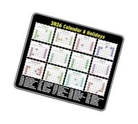 Zktfyshk Comfortable Rubber Pad with Integrated 2026 Desk Calendar for Daily Planning and Ergonomic Wrist During Computing Rubber Pad