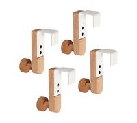 Zktfyshk Elegant Door Hook Iron & Wood Multiple Purpose Cabinet Hook Upgrades for Space Saving Storage on Cabinet & Wardrobe Door Iron Wood Hook